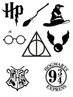 Kon's pins Harry Potter Initials Logo, Harry Potter Stencil, Harry Potter Designs, Harry Potter Stencils, Harry Potter Png