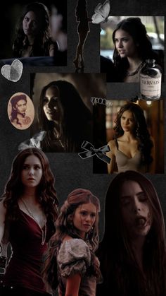 a collage of the vampires and their characters