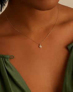 Classic Diamond Pear Necklace – gorjana Pear Diamond Necklace, Diamond Necklace Simple, Earrings Stacking, Pear Cut Diamond, Solid Gold Chains, 14k Gold Necklace, Mix Style, Gold Necklaces, Pear Diamond