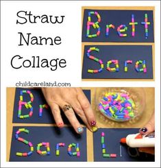 someone is making their name collage out of beads