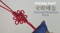 an advertisement for the korean knot project