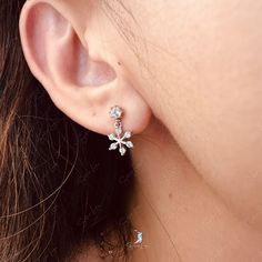 tiny snowflake stud earrings Snowflake Earrings Studs, Tiny Snowflake, Stars Shape, Snow Earrings, Elegant Snowflake, Pretty Jewelry Necklaces, Snowflake Earrings, Snow Flake, Sterling Silver Stud Earrings