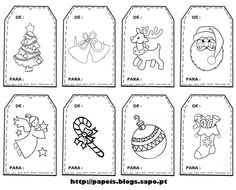 printable christmas tags for kids to color