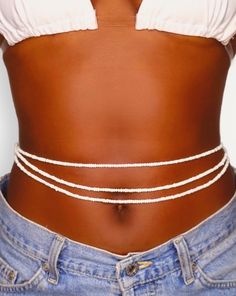 triple african white waist beads for women Adjustable Beaded Body Jewelry For The Beach, Adjustable Beaded Body Jewelry For Beach, Adjustable Beaded Body Jewelry, White Waist Beads, Meaning Of Colors, African Waist Beads, Pretty Hurts, Color Meanings, Waist Beads