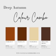 Dark Autumn Aesthetic, Season Palette, Deep Autumn Palette, Deep Autumn Color Palette, Street Style Outfits Casual, Colour Analysis, Colour Combinations Fashion, Deep Autumn, Skin Color Palette