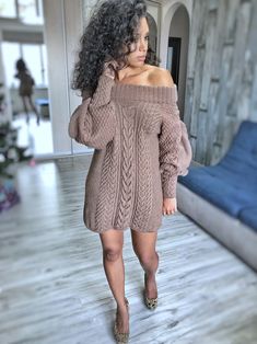 Hand Knitted Sweater Dress off the Shoulders Women Oversized Sweater Open Shoulders Large Sleeves Long Chunky Sweater - Etsy Oversize Sweater Dress Outfit, Oversized Sweater Dress, Dress And Sneakers Outfit, Woolen Clothes, Knitted Sweater Dress, Sweater Dress Oversized, Sweater Dress Outfit, Oversized Sweater Women, Dress With Stockings