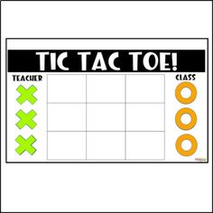 a black and white poster with the words tic tac toe written on it