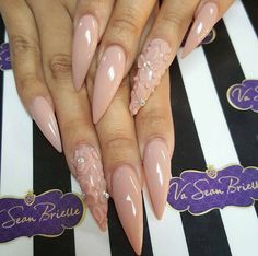 ♕PINTEREST:KIANIA Stilleto Nails Designs, Curved Nails, Cute Simple Nails, Sassy Nails, Stiletto Nails Designs, Dope Nail Designs, Get Nails, Hot Nails