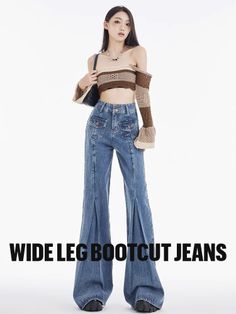 Loose Retro Blue High waist Product Code: MA2049 Main: Denim Teenage Girl Outfit, Retro Blue, Jeans Boyfriend, Petite Fashion, Festival Outfit, Summer Outfits Women, Japanese Fashion, Curvy Fashion, Jeans Denim