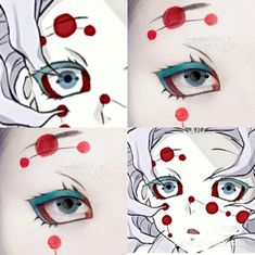 Makeup Drawings, Eyes Liner, Alphabet Letters To Print, Anime Eye Makeup, Anime Cosplay Makeup, Makeup Drawing, Cosplay Makeup, Anime Eyes, Anime Cosplay