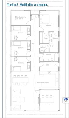 the floor plan for a three bedroom apartment