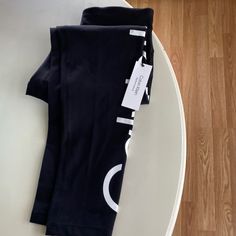 Calvin Klein Performance Nwt Black Tight Fitted Ankle Tights. Black Elastane Tights For Loungewear, Black Compression Leggings For Spring, Fitted Black Leggings With Letter Print, Stretch Leggings With Letter Print, Spring Black Compression Leggings, Black Cotton Athleisure Leggings, Black Tights For Loungewear, Casual Black Tights For Work, Calvin Klein Sweatpants