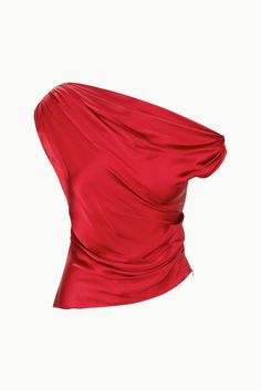 The Phare Top is a silk satin off-the-shoulder top with a drapey yet fitted silhouette. Birthdays Outfits, Silk Satin Fabric, The Embrace, Solid & Striped, Satin Top, Fitted Silhouette, Jacket Sale, Silk Top, Skirts For Sale