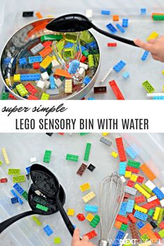 legos are being made with water and some other things to make it fun for kids