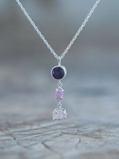 Made with love by Bali-based ethical jewelry brand Gardens of the Sun. Ready to ship. Raw Sapphire, Ethical Jewelry, Jewelry Brand, Sapphire Necklace, Recycled Sterling Silver, Made With Love, Jewelry Branding, With Love, The Sun