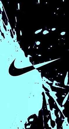 a black and blue photo with the nike logo on it