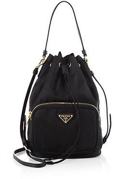 Prada Tess Drawstring Nylon Pouch Crossbody Bag Prada Nylon Bag, Prada Purses, Prada Nylon, Over The Shoulder Bags, Nylon Handbag, Prada Handbags, Designer Shoulder Bags, Nylon Bag, Black Bag