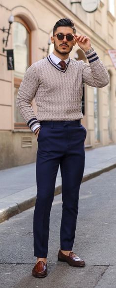 Casual Interview Outfit, Business Casual Interview Outfit, Office Outfit Men, Interview Outfit Casual, Business Casual Interview, Sweater Outfits Men, Job Interview Outfit