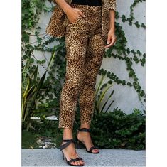 These Gorgeous Frame Pants Are Brand New! They Are A Soft Velvety Feel With A Beautiful Leopard Print. - Length: 36" - Inseam: 26" - Waist: 26" 98% Cotton 2% Elastane Fitted Brown Ankle-length Pants, Brown Fitted Ankle-length Pants, Chic Leopard Print Pants For Work, Fitted Leopard Print Jeans For Fall, Leopard Print Jeans For Fall, Fitted Leopard Print Bottoms For Summer, Chic Leopard Print Workwear Bottoms, Brown Tapered Leg Bottoms For Fall, Trendy Leopard Print Pants For Work