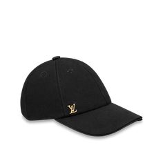 LOUIS VUITTON® - Lv Iconic Cap - Black Luxury Black Baseball Cap With Curved Bill, Luxury Black Curved Bill Baseball Cap, Luxury Logo Baseball Cap With Curved Brim, Luxury Baseball Cap With Curved Brim And Logo, Louis Vuitton Hat, Luxury Hats, Clueless Outfits, Cap Collection, Monogram Pattern