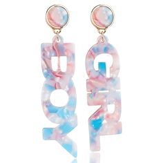 PRICES MAY VARY. Thrilling Gender Reveal Earrings for Women - Fresh from the talented designers at ZouYee. This Boy Girl creation proudly announces your baby to friends, family, and the world. Essential for expecting mothers and new moms. You know everyone wants to ask if it's a boy or girl. Lovely Colors - Amazing design crafted with favorite color to go well with attire, mood, and personal preferences. This will get attention and lots of compliments. Fun for work and shopping, baby shower, fam Gender Reveal Jewelry, Playful Blue Jewelry For Party, Playful Blue Jewelry For Birthday, Blue Playful Jewelry For Birthdays, Blue Dangle Earrings For Birthday, Trendy Blue Jewelry For Birthday, Blue Earrings For Valentine's Day Party, Personalized Fun Blue Jewelry, Gender Reveal Earrings