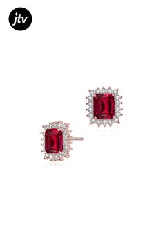 18K Rose Gold Plated over Brass Square Stud Earrings with Ruby Red Cubic Zirconia. Elegantly framed by sparkling cubic zirconias in a chic square design. Elevate your style with these timeless treasures. These earrings are available with 18k rose gold plating and in ruby red cubic zirconia.
Measurement 10mm Elegant Red Square Jewelry, Ruby Earrings Studs, Square Stud Earrings, Square Earrings Studs, Square Stud, Ruby Earrings, Earrings Studs, Timeless Treasures, Square Design