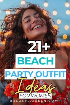 Dive into our epic list of 21 beach party outfit ideas, perfect for making a statement while you dance the night away on the sand. #BeachPartyFashion #SeasideStyle what to wear to a beach party, beach party outfits, beach party outfit ideas Hawaiian Beach Party Outfit, White Beach Party Outfit, Beach Party Outfit Ideas, Beach Night Outfit, Beach Festival Outfit, Beach Party Outfit, Summer Night Party, Sunset Party, Party Outfit Ideas