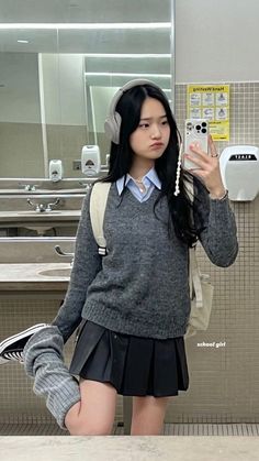 Leg Warmers Outfit, School Uniform Outfits, Outfit Korean, College Style, Mode Inspo, 가을 패션, Casual Style Outfits, Outfits Casuales