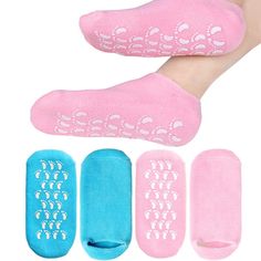 PRICES MAY VARY. Cotton 💝 SOFT & COMFORTABLE MATERIAL - Made of Super Soft Cotton and Spandex, Durable, High Quality Medical-grade Gel. Gel is Enriched with Vitamin E and Essential Oils to Soothe and Moisturize Skin, Allergy Free. 💝 DEEP MOISTURIZATION - The Full Design of Our Moisturizing Gel Socks Can Moisturize Your Whole Feet. Hydrates and Softens Hard, Dry, Rough Feet, Calluses, Heels, Toes, and Cuticles. 💝 NON-SLIP GRAIN DESIGN - Featured Non-Slip Dots On the Bottom of Gel Socks, which Gel Socks, Heel Repair, Heel Pain Relief, Skin Allergy, Grain Design, Foot Mask, Cracked Heels, Cracked Skin, Socks And Heels