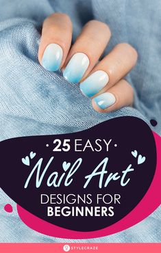 Diy Nail Designs Step By Step, Amazing Nail Art Designs, Beginner Nail Designs, Do It Yourself Nails, Nail Art Designs For Beginners, Amazing Nail Art, Easy Nail Art Designs, Nail Art Diy Easy, Art Hacks