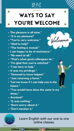 a poster with the words welcome to someone