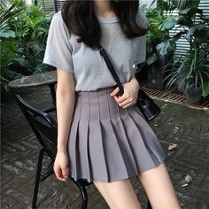 Short Skirts Outfits, Tennis Skirt Outfit, Cute Skirt Outfits, High Waisted Pleated Skirt, Rock Outfit, Miniskirt Outfits, College Style, Skirt Mini, Style Clothes