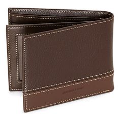 This Stafford men's bifold wallet is a sleek everyday style with extra storage capacity to stow all your small essentials. It's made from 100% leather with a glossed finish, contrast stitching, and multiple slots to hold your cards, cash, and an ID card. Wallet Type: BifoldFeatures: Extra CapacityCard Capacity: 10 SlotsClosure Type: Fold OverMeasurements: 3.1 Width/Inches, .8 Depth/Inches, 3.9 Length/InchesBase Material: 100% LeatherFabric Description: LeatherCare: Wipe CleanCountry of Origin: I Functional Bifold Wallet For Everyday Carry, Functional Bifold Wallet For Everyday, Functional Everyday Bifold Wallet, Versatile Brown Wallet With Rfid Blocking, Functional Leather Trifold Wallet For Daily Use, Functional Wallets With Coin Pocket For Everyday Use, Functional Everyday Wallet With Coin Pocket, Foldable Bifold Wallets For Daily Use, Foldable Bifold Wallet For Daily Use