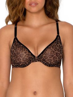 PRICES MAY VARY. The smart&sexy sheer mesh demi underwire bra enhances your most natural shape with clean lines and a modern, mesh construction. This sheer unlined bra has two layers of mesh, and molded cups anchored with underwire support. These flirtatious demi cups are outlined with matte trim, highlighting your natural contours. Airy yet supportive, this mesh bra is anchored with encased underwire support for a naturally lifted shape that flatters all figures. Two ply mesh wings and ballet b Low Cut Bra, Mesh Bra, Unlined Bra, Full Coverage Bra, Everyday Bra, Womens Bras, Plunge Bra, Casual Spring, Bra And Panty Sets