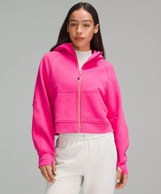 Scuba Oversized Full-Zip Hoodie *Gold Zip | Women's Hoodies & Sweatshirts | lululemon Scuba Sweater, Lululemon Scuba Hoodie, Lululemon Scuba, Lululemon Jacket, Women Hoodies Sweatshirts, Lululemon Women, Pink Hoodie, Colorful Hoodies, Preppy Outfits