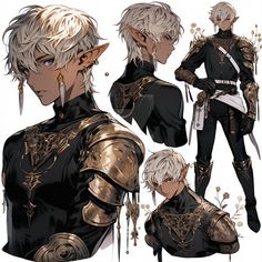 an anime character with white hair and armor