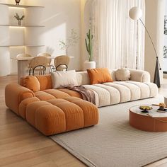 a living room filled with lots of furniture