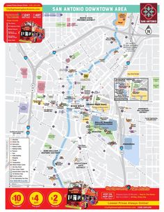 the san antonio downtown area map