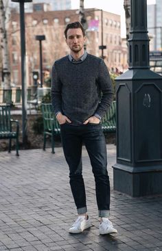 Dark Jeans Outfit Spring, Dark Jeans Men, Dark Jeans Outfit, Mens Dark Jeans, Outfit Herren, Casual Work Outfit Spring, One Dapper Street, Jeans Outfit Ideas, Jeans Outfit Spring