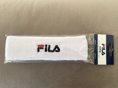 FILA Sports Headband / Sweatband - white (new & sealed) Sports Headband, Metal Signs Decor, Sports Headbands, Man Cave Bar, Garage Decor, Sport Fitness, Prince, Portugal, Football