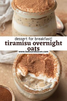 dessert for breakfast tirami overnight oats