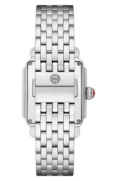 A classic design brings timeless elegance to this stainless steel bracelet watch that's an essential for everyday wear. 32mm case; 18mm band width Deployant clasp closure Swiss quartz movement Total diamond weight: 0.11ct. Color: G–H Clarity: SI1 Mineral crystal face Stainless steel/diamond Swiss made Diamond Guide Cole Haan Women Shoes, Diamond Guide, Cole Haan Women, Flip Flop Slippers, Designer Crossbody Bags, Sandals Brands, Sweaters And Leggings, Fine Jewellery Earrings