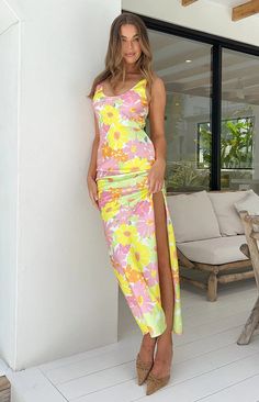 Jovie Yellow Floral Maxi Dress – Beginning Boutique US Fitted Green Floral Maxi Dress, Fitted Floor-length Floral Dress, Fitted Maxi Dress With Floral Print For Garden Party, Fitted Floral Print Maxi Dress For Party, Fitted Long Floral Dress For Brunch, Floral Print Maxi Dress For Party, Printed Maxi Length Floral Dress For Party, Floral Printed Maxi Dress For Party, Printed Floral Maxi Dress For Party