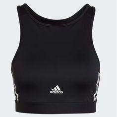 Adidas Training Bra Sz-Xl Nwt Black Medium Support Bra Friendly Top, Summer Black Activewear With Medium Bust Support, Black Tops With Medium Bust Support, Black Stretch Adidas Tops, Black Tops That Are Bra Friendly, Adidas Bra, Adidas Activewear, Adidas Training, Adidas Sports Bra