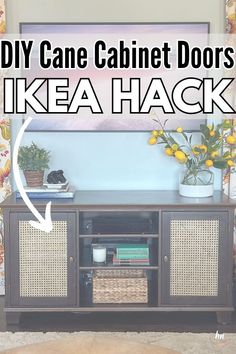 the diy cane cabinet doors ikea hack is easy to make and great for any room in your home