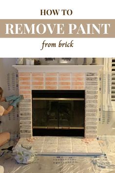 Remove paint from brick