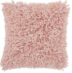 a pink pillow on a white background