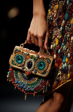 Luxury Evening Bag With Intricate Embroidery, Bohemian Handheld Embellished Bag, Bohemian Embellished Clutch Shoulder Bag, Elegant Multicolor Beaded Bag, Luxury Multicolor Beaded Clutch, Glitter Graphics, All That Glitters, Clutch Handbag, Pouch