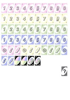 the numbers are arranged in different colors