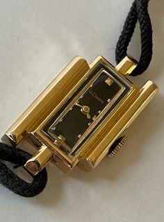 Jaeger-LeCoultre Solid 14K(585)Gold Ladies Asymmetric Art Deco Style Black Dial Vintage Ref.69208 Cal.490/BW Swiss Made In Great Working Condition, Keep Very Accurate Time. Just recently was serviced. Please have a look at our vintage watches we have constantly listed  MovementManual winding Caliber/movement490/BW Number of jewels17 Case Case materialYellow gold Case diameter16 x 30 mm  Thickness8 mm Bezel materialYellow gold CrystalPlexiglass DialBlack Bracelet/strap Bracelet materialTextile Ot Asymmetric Art, Jaeger Lecoultre, Art Deco Stil, Gold Case, Women Wrist Watch, Swiss Made, Art Deco Style, Deco Style, Old Money